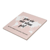 Carreau Positif Vous N'Êtes Pas Seul Citation Motivation F (Côté)