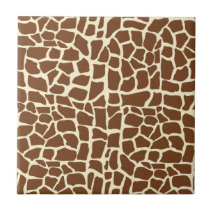 Carreau Poster de animal motif Giraffe