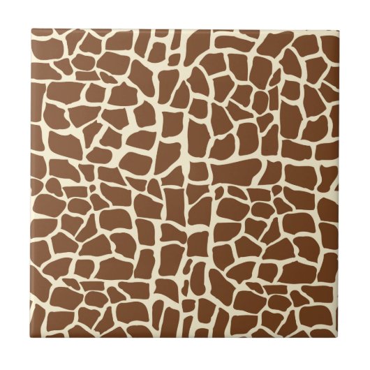 Carreau Poster de animal motif Giraffe (Devant)