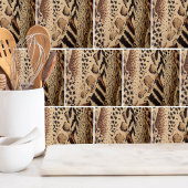 Carreau Poster de animal tendance élégant