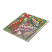 Carreau Poster de cirque vintage Ringling Brothers (Côté)