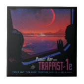 Carreau Poster de l'espace rétro - Les spectateurs observe (Devant)