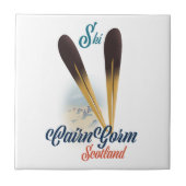 Carreau poster de Ski CairnGorm Scotland (Devant)