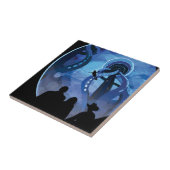 Carreau Poster de voyage Retro Space - Jupiter's Moon Euro (Côté)