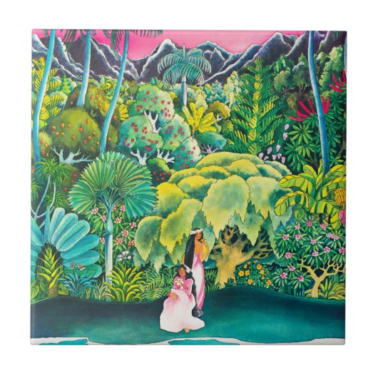 Carreau Poster vintage Hawaii Travel (Devant)