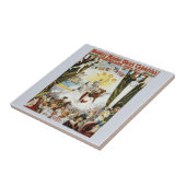 Carreau Poster vintage Mardi Gras (Côté)