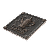 Carreau Pot à café en pierre de fer rustique (Côté)