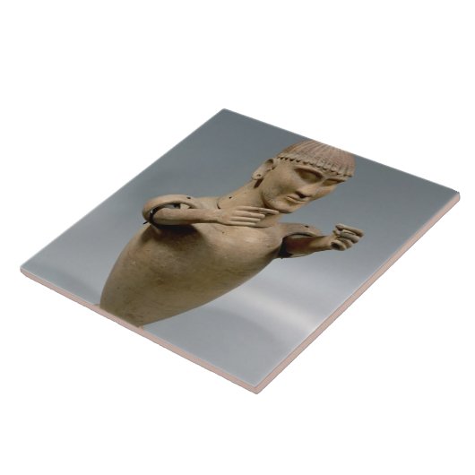 Carreau Pot de Canopic avec les bras mobiles (argile) (Côté)