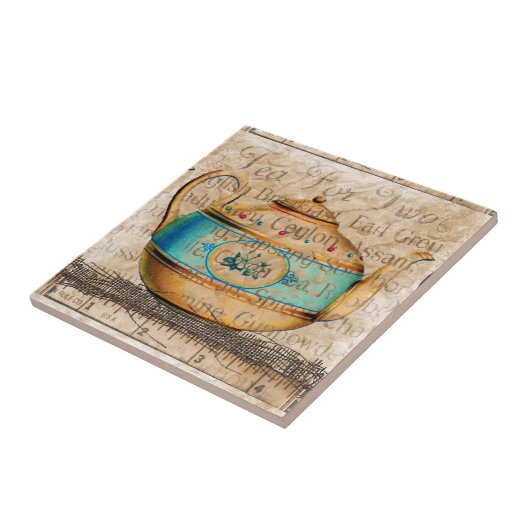 Carreau Pot de thé antique (Côté)