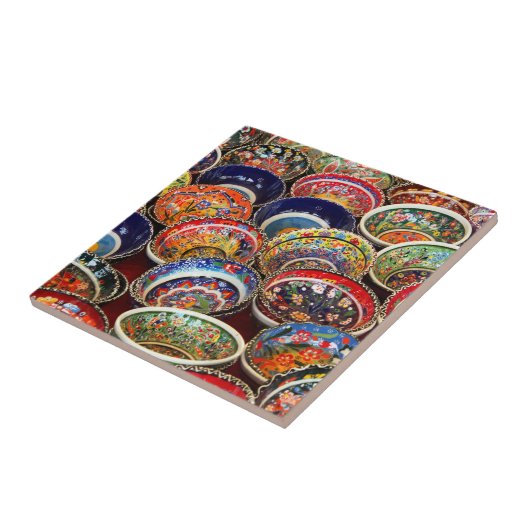 Carreau Poterie turque artisanale (Côté)