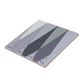 Carreau Pots Chevron Gris Cendré Imprimer (Côté)