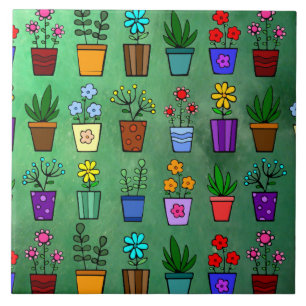 Carreau Pots de fleurs Carrelage en céramique