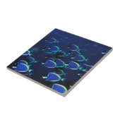 Carreau Poudre de l'école Bleu Surgeonfish (Côté)