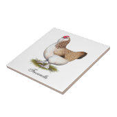 Carreau Poule saumonée de Faverolle (Côté)