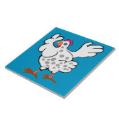 Carreau Poulet battant ses ailes (Côté)