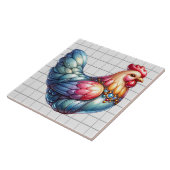 Carreau Poulet en céramique (Côté)