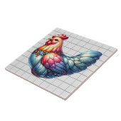 Carreau Poulet en céramique (Côté)