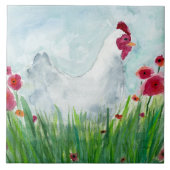 Carreau Poulet floral (Devant)