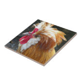 Carreau Poulet polonais rouge et blanc (Côté)