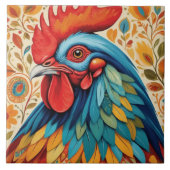 Carreau Poulet rustique au coq rustique (Devant)