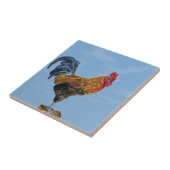 Carreau Poulet vintage d'animal de personnaliser de ciel (Côté)