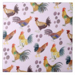 Carreau Poulets et oeufs colorés Motif Aquarelle violet vi<br><div class="desc">Découvrez ces poulets colorés à l'aquarelle et les oeufs sur cette jolie carreaux en céramique. Utilisez-le dans votre cuisine ! Ajoutez aussi votre propre texte. Faites-moi savoir si vous voulez quelque chose de personnalisé.</div>