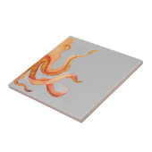 Carreau poulpe orange (Côté)