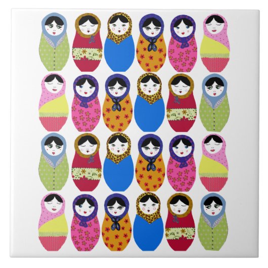 Carreau Poupée de Babushka (Devant)