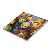 Carreau Poupées de nidification russes (Côté)