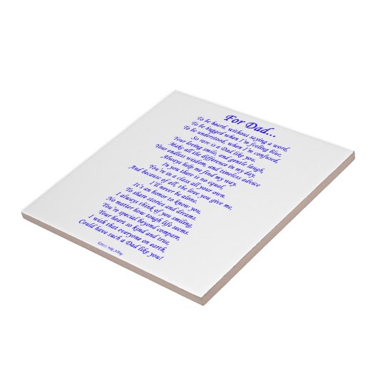 Carreau Pour le papa (Côté)