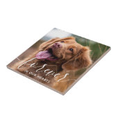 Carreau Pour toujours dans nos coeurs Photo commémorative (Côté)