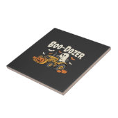 Carreau Pousseur fantôme de Halloween Boo-Dozer Conception (Côté)