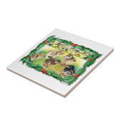 Carreau Poussins de Noël (Côté)