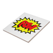 Carreau POW - Bande dessinée Pop Art (Côté)