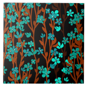 Carreau prairie florale