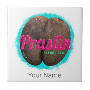 Carreau Praslin Seychelles Océan Indien Souvenir Vintage