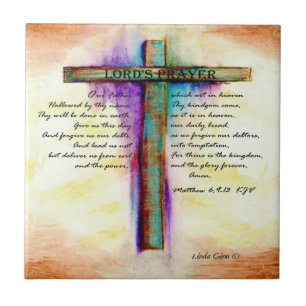 Carreau Prayer Cross du seigneur