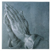 Carreau Praying Hands (par Albrecht Dürer) (Devant)