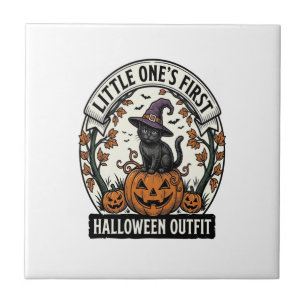 Carreau Premier costume d'Halloween Vintage Chat Noir Citr