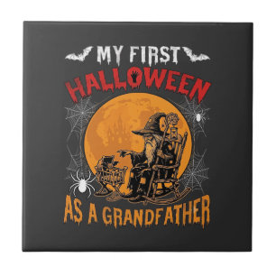 Carreau Premier Halloween en tant que grand-père sorcier c