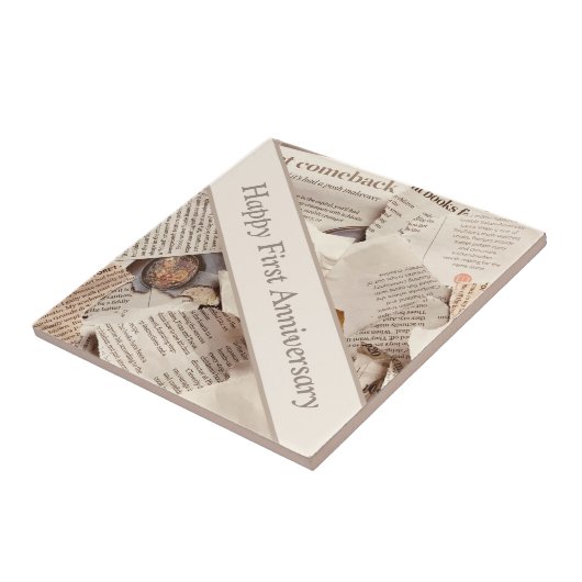 Carreau Premier journal Mariage (Côté)