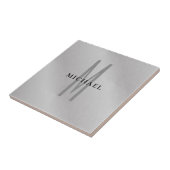 Carreau Premier monogramme professionnel uni ajouter votre (Côté)