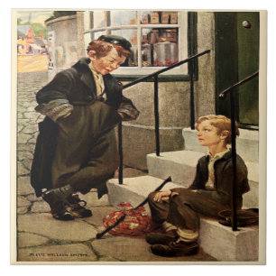 Carreau Première réunion d'Oliver Jessie Willcox Dickens