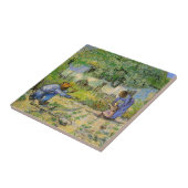 Carreau Premiers Pas (d'après Millet) de Vincent van Gogh (Côté)