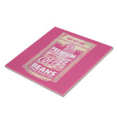 Carreau Premium espresso café haricots rose nourriture pop (Côté)