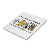 Carreau Prend un village aider les chats sans abri (Côté)