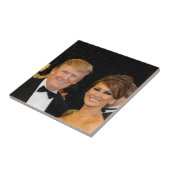 CARREAU PRÉSIDENT DONALD TRUMP ET MELANIA (Côté)