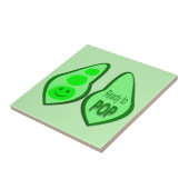 Carreau Prêt à cueillir des pois verts (Côté)