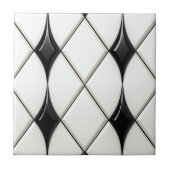 Carreau Pretty Black White Diamond Pattern (Devant)