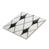 Carreau Pretty Black White Diamond Pattern (Côté)